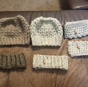 Homemade crocheted beanie And more